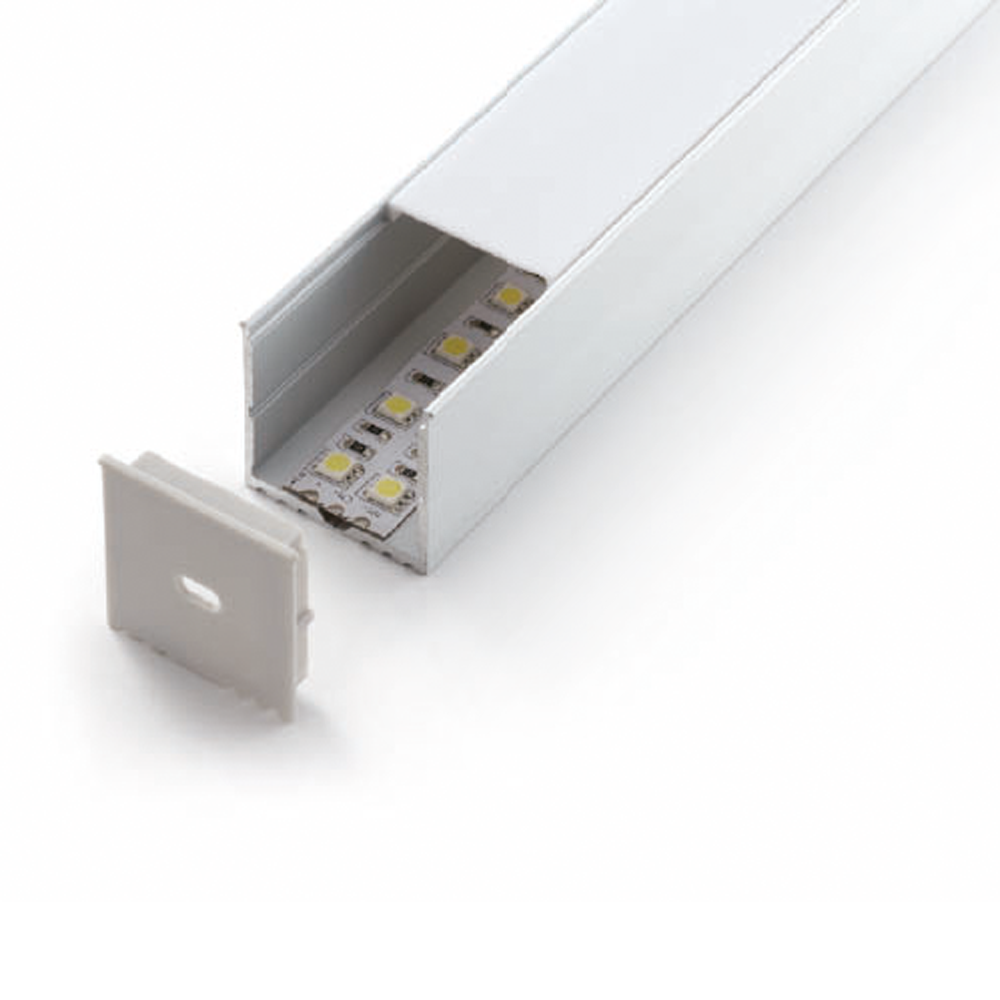 ALUMINIUM PROFILE PMMA OPAL MATTE DIFF 2M/PC/ WHITE - ANL Lighting