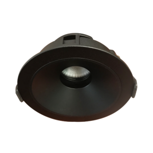9W LED ADJUSTABLE DIM D/L BLK TRIM 50D 3000K CRI90 (D)