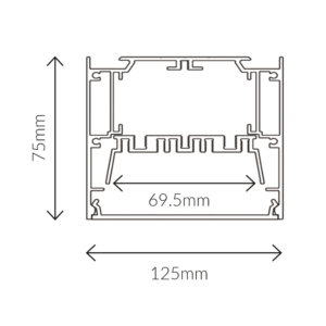 2.5M ALUMINUM PROFILE WITH PC OPAL DIFFUSER - Image 2