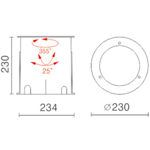 18W LED UPLIGHT IP67 24V 3K 70DEG REF 316 S/S (D) - Image 2