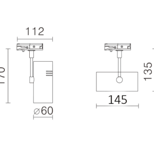 9W LED 1 CCT TRK LT BLK 4000K 50DEG CRI90 DIM (D) - Image 2