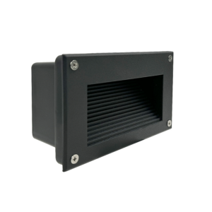 6W LED recessed wall light IP67 3000K black body
