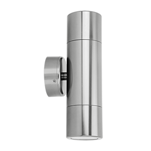 UP AND DOWN WALL LIGHT TITANIUM FINISH WITH GU10 BASE WITH 3CCT LAMPS INSTALLED