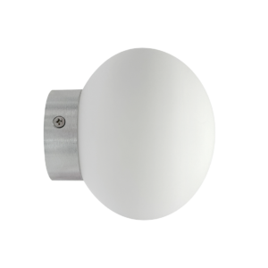WALL LIGHT ALUMINUM BASE + GLASS BALL 110MM DIA G9 BASE 60MM