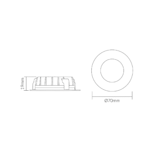 6.2W WHITE RECESSED 3K SHELF LIGHT - Image 5