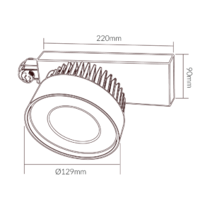 Three Circuit LED Track Light - Image 3
